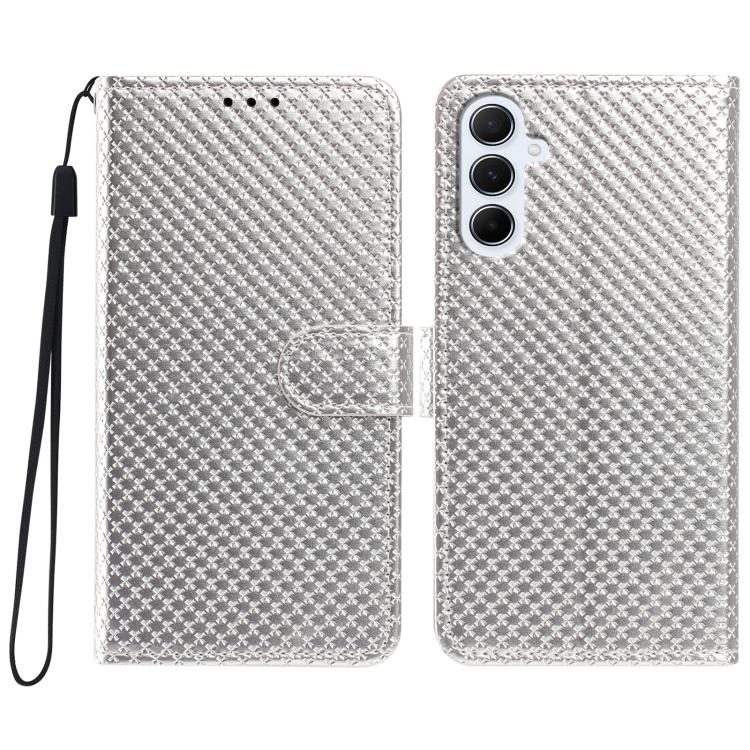 Custodia per telefono in ecopelle con fibbia a specchio e cordino nero sottile., For Galaxy A05 4G, For Galaxy A05s 4G
