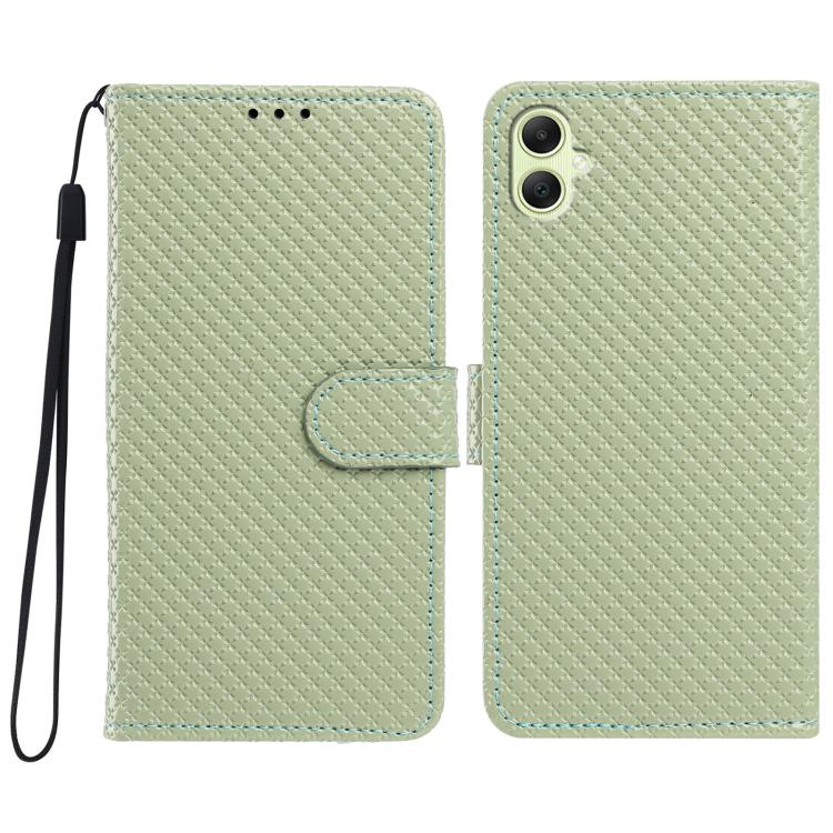 Custodia per telefono in ecopelle con fibbia a specchio e cordino nero sottile., For Galaxy A27 5G, For Galaxy A06 4G / 5G
