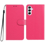 Custodia per telefono in ecopelle con fibbia a specchio e cordino nero sottile., For Galaxy A25 5G, For Galaxy A24 4G