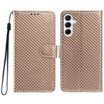 Custodia per telefono in ecopelle con fibbia a specchio e cordino nero sottile., For Galaxy A25 5G, For Galaxy A24 4G