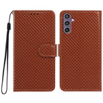 Custodia per telefono in ecopelle con fibbia a specchio e cordino nero sottile., For Galaxy A34 5G, For Galaxy A54 5G