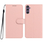 Custodia per telefono in ecopelle con fibbia a specchio e cordino nero sottile., For Galaxy A34 5G, For Galaxy A54 5G