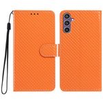 Custodia per telefono in ecopelle con fibbia a specchio e cordino nero sottile., For Galaxy A34 5G, For Galaxy A54 5G