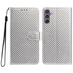 Custodia per telefono in ecopelle con fibbia a specchio e cordino nero sottile., For Galaxy A34 5G, For Galaxy A54 5G