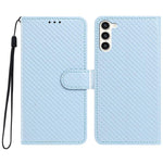 Custodia per telefono in ecopelle con fibbia a specchio e cordino nero sottile., For Galaxy S23 5G