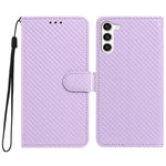Custodia per telefono in ecopelle con fibbia a specchio e cordino nero sottile., For Galaxy S23 Ultra 5G, For Galaxy S23+ 5G