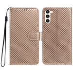 Custodia per telefono in ecopelle con fibbia a specchio e cordino nero sottile., For Galaxy S23 Ultra 5G, For Galaxy S23+ 5G