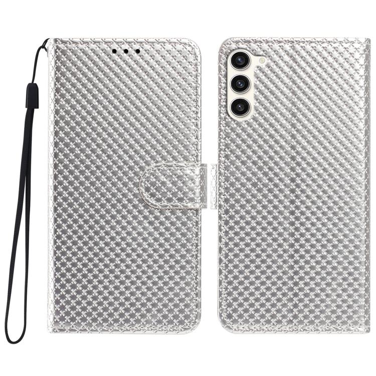 Custodia per telefono in ecopelle con fibbia a specchio e cordino nero sottile., For Galaxy S23 Ultra 5G, For Galaxy S23+ 5G