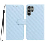 Custodia per telefono in ecopelle con fibbia a specchio e cordino nero sottile., For Galaxy S23 Ultra 5G, For Galaxy S23+ 5G