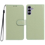 Custodia per telefono in ecopelle con fibbia a specchio e cordino nero sottile., For Galaxy S24 5G, For Galaxy S23 FE 5G