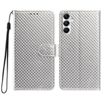 Custodia per telefono in ecopelle con fibbia a specchio e cordino nero sottile., For Galaxy S25 Ultra 5G, For Galaxy S24 FE 5G