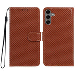 Custodia per telefono in ecopelle con fibbia a specchio e cordino nero sottile., For Galaxy S24 Ultra 5G, For Galaxy S24+ 5G