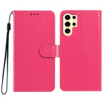 Custodia per telefono in ecopelle con fibbia a specchio e cordino nero sottile., For Galaxy S24 Ultra 5G, For Galaxy S24+ 5G