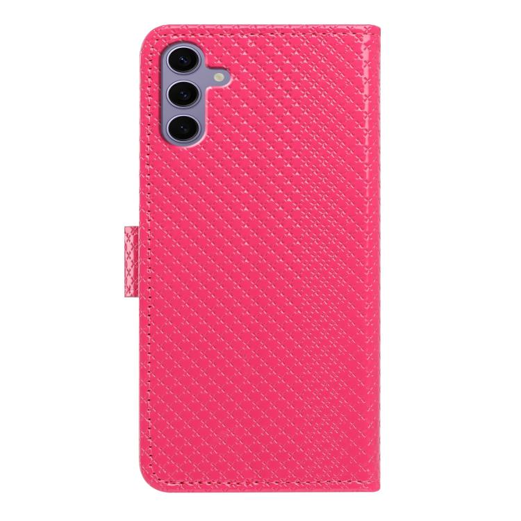 Custodia per telefono in ecopelle con fibbia a specchio e cordino nero sottile., For Galaxy S25 5G, For Galaxy S25+ 5G