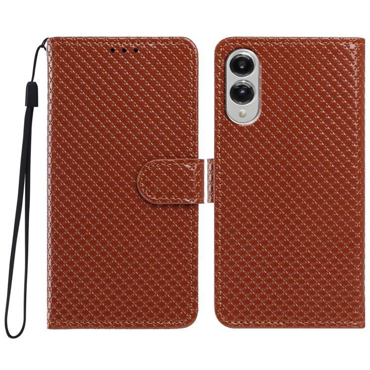 Custodia per telefono in ecopelle con fibbia a specchio e cordino nero sottile., For Galaxy S26 5G, For Galaxy S25 Edge 5G