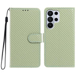 Custodia per telefono in ecopelle con fibbia a specchio e cordino nero sottile., For Galaxy S26+ 5G, For Galaxy S26 Ultra 5G