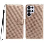 Custodia per telefono in ecopelle con fibbia a specchio e cordino nero sottile., For Galaxy S26+ 5G, For Galaxy S26 Ultra 5G