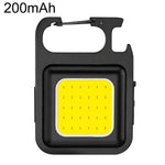 Mini torcia a LED COB portatile da portachiavi per campeggio., 150mAh, 200mAh, 300mAh, 500mAh, 800mAh