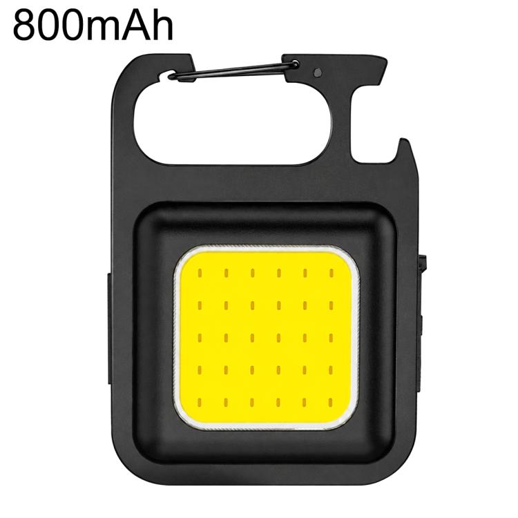 Mini torcia a LED COB portatile da portachiavi per campeggio., 150mAh, 200mAh, 300mAh, 500mAh, 800mAh