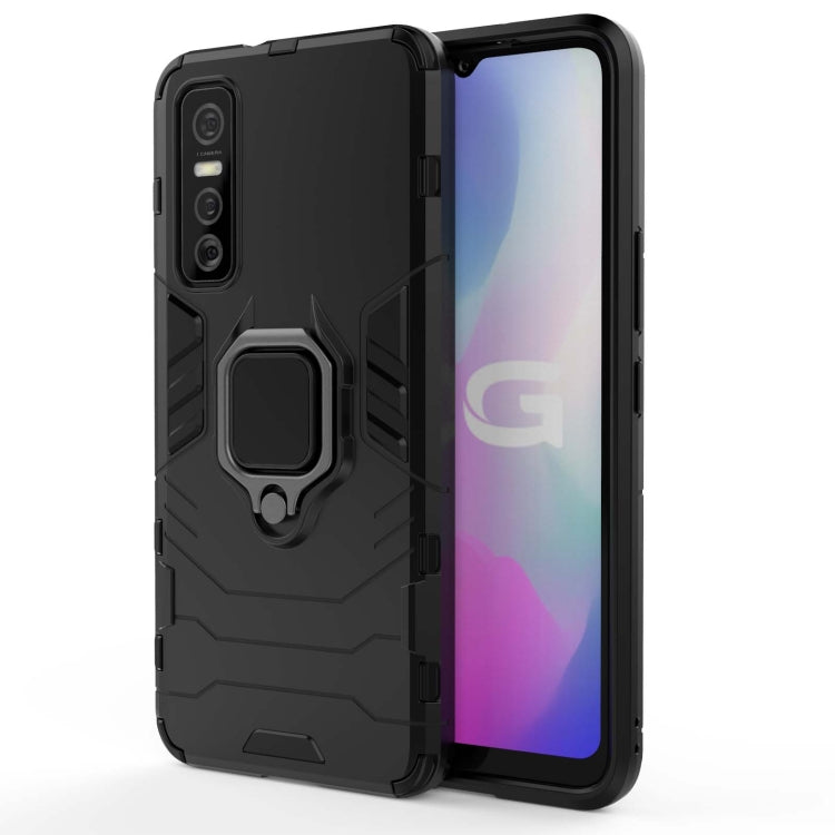Custodia protettiva antiurto per PC + TPU con supporto per anello magnetico, For vivo Y73s, For vivo V20 SE, For vivo V20