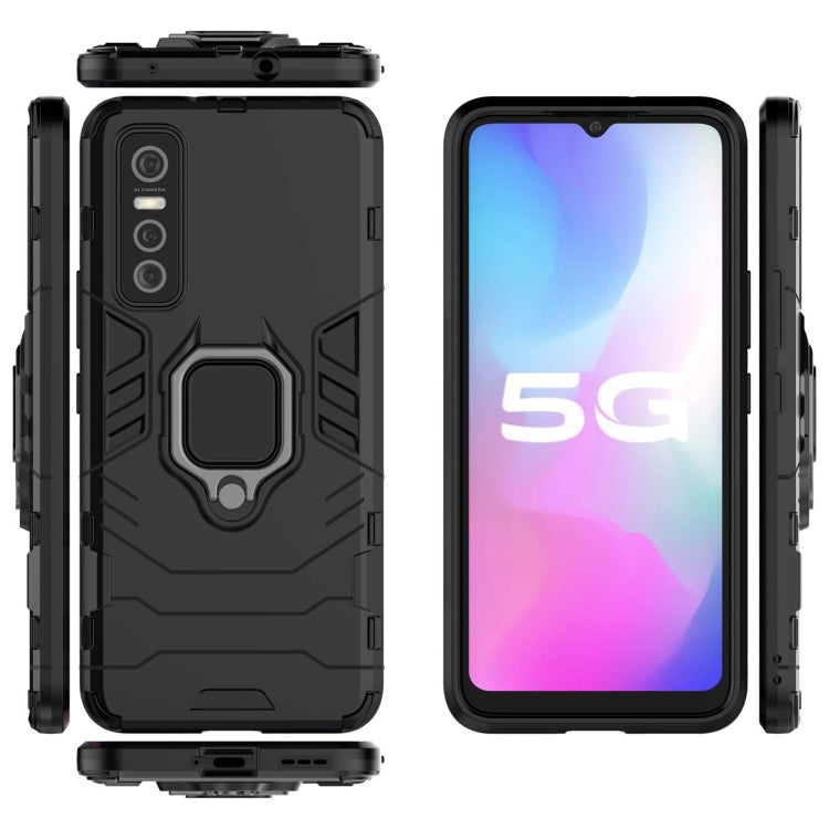 Custodia protettiva antiurto per PC + TPU con supporto per anello magnetico, For vivo Y73s, For vivo V20 SE, For vivo V20