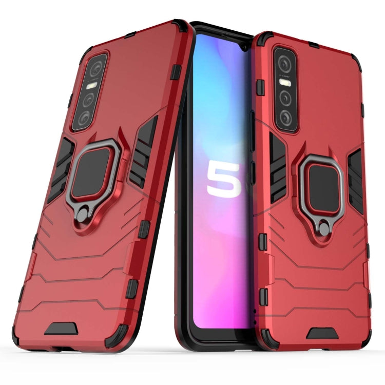 Custodia protettiva antiurto per PC + TPU con supporto per anello magnetico, For vivo Y73s, For vivo V20 SE, For vivo V20