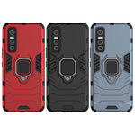 Custodia protettiva antiurto per PC + TPU con supporto per anello magnetico, For vivo Y73s, For vivo V20 SE, For vivo V20