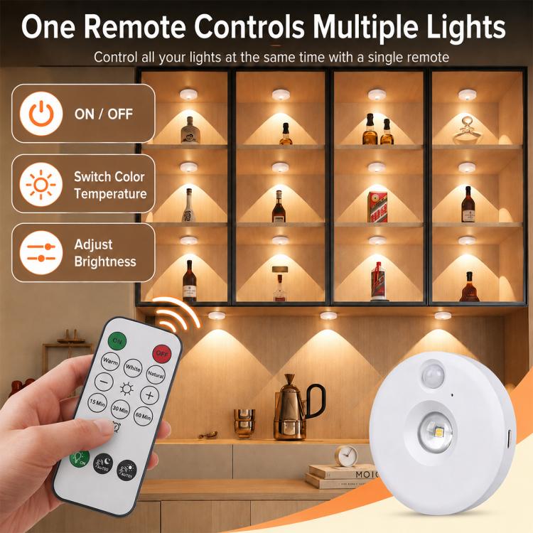 Luci notturne intelligenti a forma di occhio di gatto con sensore e telecomando, 1pc, 3pcs, 6pcs