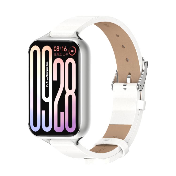 Cinturino per orologio MIJOBS in microfibra e pelle vegana, For Xiaomi Band 10 Pro / Redmi Watch 6 / 5