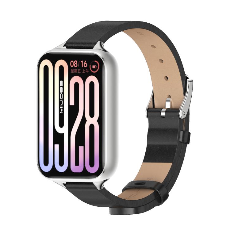 Cinturino per orologio MIJOBS in microfibra e pelle vegana, For Xiaomi Band 10 Pro / Redmi Watch 6 / 5