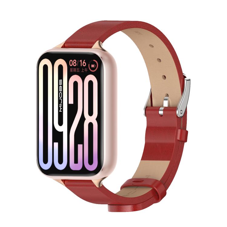 Cinturino per orologio MIJOBS in microfibra e pelle vegana, For Xiaomi Band 10 Pro / Redmi Watch 6 / 5