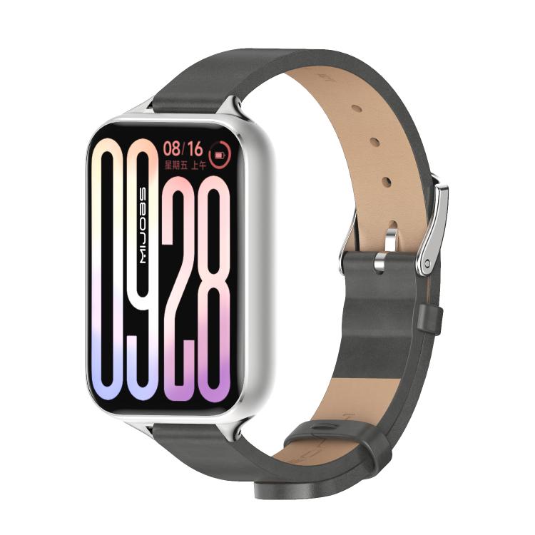 Cinturino per orologio MIJOBS in microfibra e pelle vegana, For Xiaomi Band 10 Pro / Redmi Watch 6 / 5