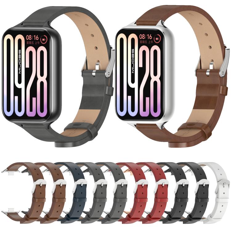 Cinturino per orologio MIJOBS in microfibra e pelle vegana, For Xiaomi Band 10 Pro / Redmi Watch 6 / 5