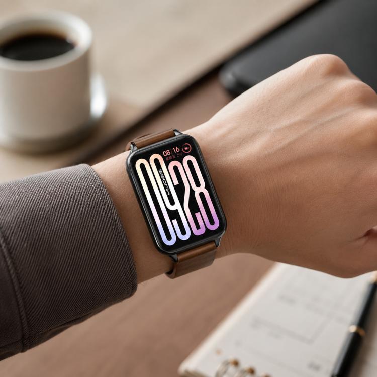 Cinturino per orologio MIJOBS in microfibra e pelle vegana, For Xiaomi Band 10 Pro / Redmi Watch 6 / 5