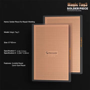 MECCANICO Magic Tag 3 Pezzo da saldare, 0.1x0.3mm, 0.08x0.28mm, 0.08x0.28mm + 0.1x0.3mm