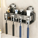 Porta spazzolini da denti con ventosa senza foratura, 2-person, 3-person, 4-person, 2-person with Cup, 3-person with Cup, 4-person with Cup