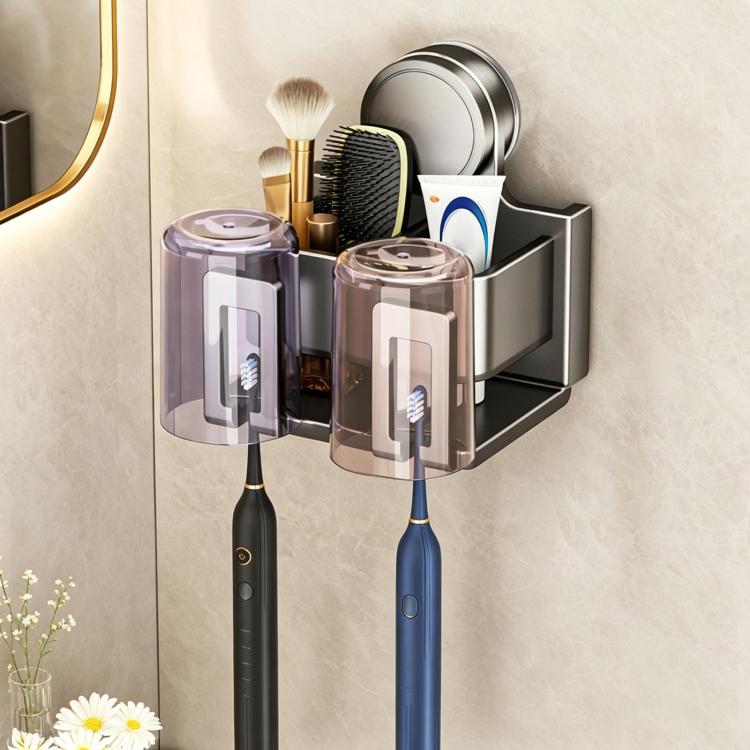 Porta spazzolini da denti con ventosa senza foratura, 2-person, 3-person, 4-person, 2-person with Cup, 3-person with Cup, 4-person with Cup