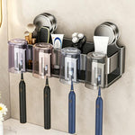 Porta spazzolini da denti con ventosa senza foratura, 2-person, 3-person, 4-person, 2-person with Cup, 3-person with Cup, 4-person with Cup