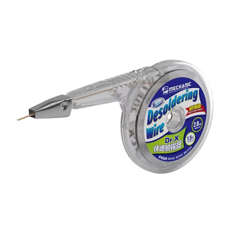 Nastro dissaldante di precisione MECHANIC Dr.X Super Strong Version da 1,5 m, 1.5x1.5mm, 2.0x1.5mm, 2.5x1.5mm, 3.0x1.5mm, 3.5x1.5mm