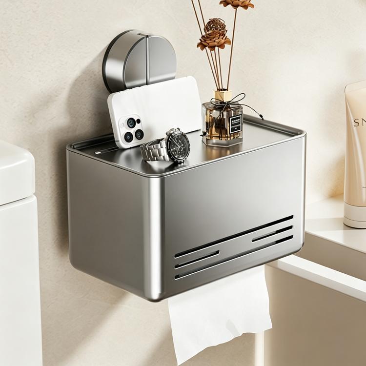 Porta WC a ventosa senza foratura, Grey Paper Box, White Paper Box, Tissue Box Holder, Dual Tissue Box Holder, Roll Paper Holder, Roll Paper Holder with Lid, Extended Tissue Box Holder, Carbon Steel Dual Tissue Box Holder
