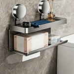 Porta WC a ventosa senza foratura, Grey Paper Box, White Paper Box, Tissue Box Holder, Dual Tissue Box Holder, Roll Paper Holder, Roll Paper Holder with Lid, Extended Tissue Box Holder, Carbon Steel Dual Tissue Box Holder
