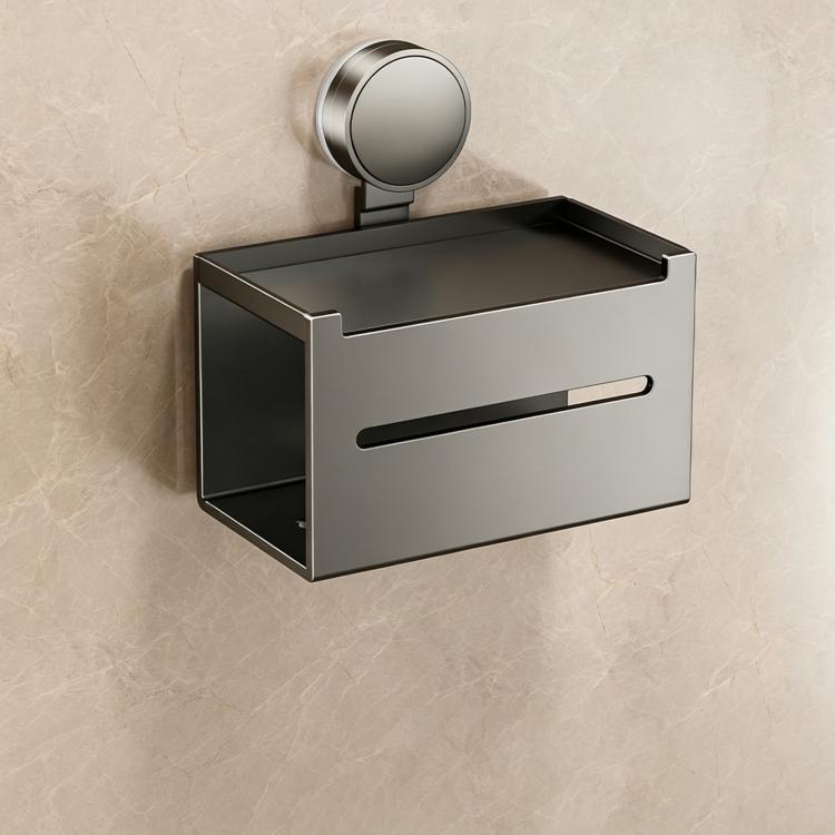 Porta WC a ventosa senza foratura, Grey Paper Box, White Paper Box, Tissue Box Holder, Dual Tissue Box Holder, Roll Paper Holder, Roll Paper Holder with Lid, Extended Tissue Box Holder, Carbon Steel Dual Tissue Box Holder