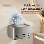 Porta WC a ventosa senza foratura, Grey Paper Box, White Paper Box, Tissue Box Holder, Dual Tissue Box Holder, Roll Paper Holder, Roll Paper Holder with Lid, Extended Tissue Box Holder, Carbon Steel Dual Tissue Box Holder