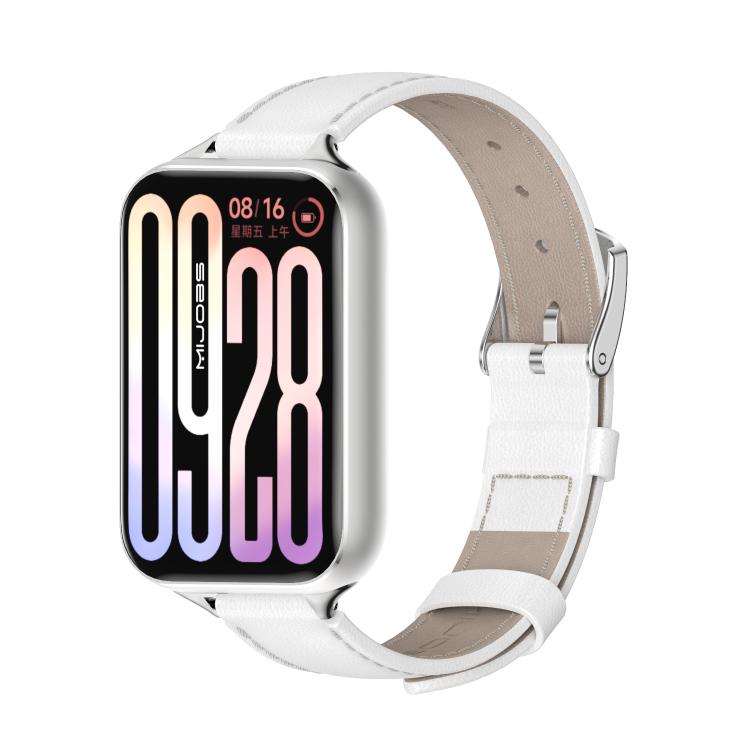 Cinturino per orologio MIJOBS in pelle bovina pieno fiore, For Xiaomi Band 10 Pro / Redmi Watch 6 / 5