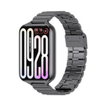 Cinturino per orologio MIJOBS in acciaio inossidabile con fibbia a maglie di bambù., For Xiaomi Band 10 Pro / Redmi Watch 6 / 5