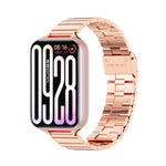 Cinturino per orologio MIJOBS in acciaio inossidabile con fibbia a maglie di bambù., For Xiaomi Band 10 Pro / Redmi Watch 6 / 5