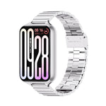 Cinturino per orologio MIJOBS in acciaio inossidabile con fibbia a maglie di bambù., For Xiaomi Band 10 Pro / Redmi Watch 6 / 5