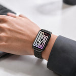 Cinturino per orologio MIJOBS in acciaio inossidabile con fibbia a maglie di bambù., For Xiaomi Band 10 Pro / Redmi Watch 6 / 5