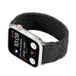 Cinturino intrecciato nylon e pelle per Apple Watch 38-40 mm