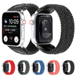 Cinturino intrecciato nylon e pelle per Apple Watch 38-40 mm